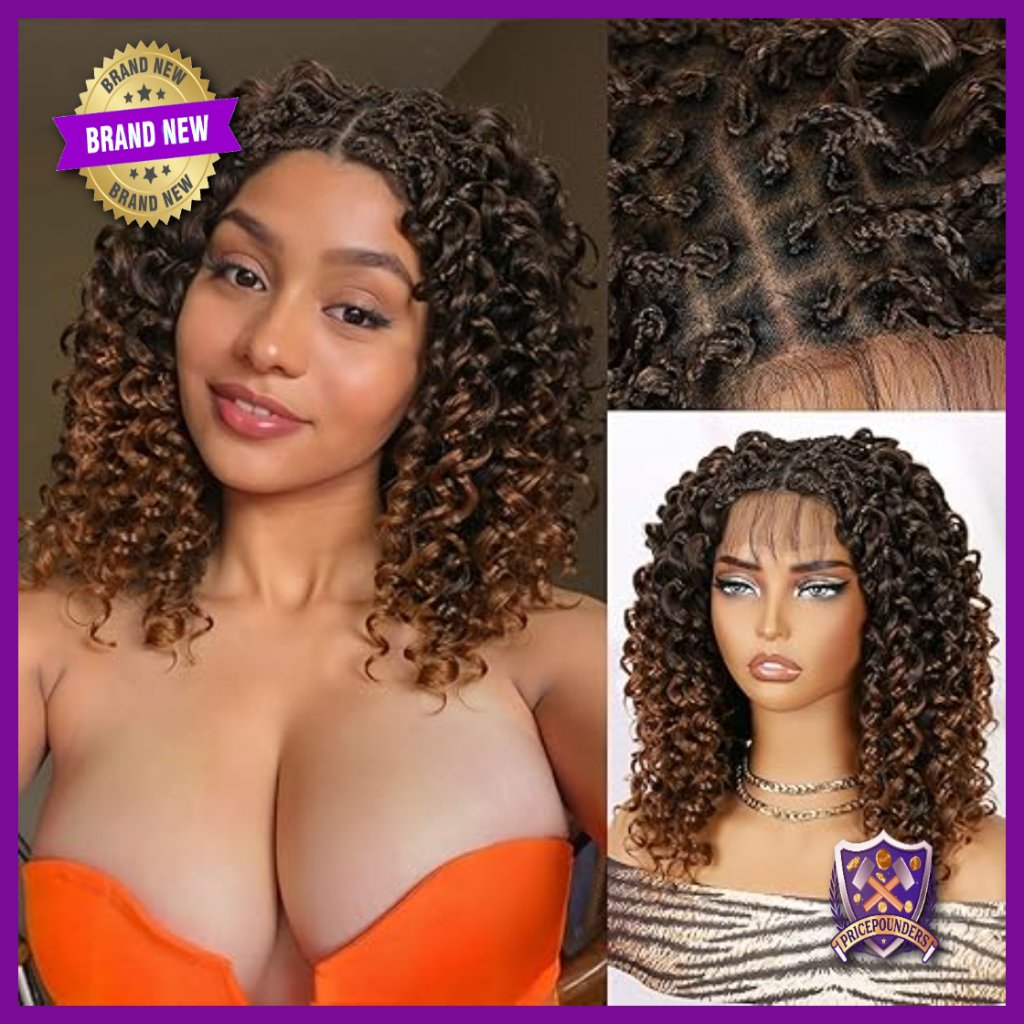 Full Lace Curly Bob Wig With Baby Hair Pre-Plucked Knotless Synthetic